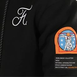 Meilleure vente 😉 Sweat Capuche Space Exploration Avec Patchs Et Broderie 287 Noir de Final Club ✔️ -Final Club Soldes final club 196257 FINAL 287 20190913T152155 03