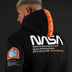 Meilleure vente 😉 Sweat Capuche Space Exploration Avec Patchs Et Broderie 287 Noir de Final Club ✔️ -Final Club Soldes final club 196257 FINAL 287 20191024T155845 06