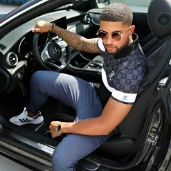 Promo 😍 Polo Damier Tricolore Avec Broderie 381 Noir Gris de Final Club ⌛ -Final Club Soldes final club 219418 FINAL 381 TPDT 20210608T082248 05