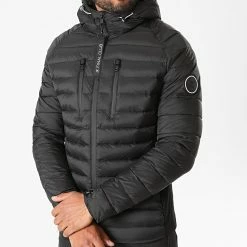 Acheter 🔔 Doudoune Capuche Premium Tech Noir de Final Club 🌟 -Final Club Soldes final club 219836 FINAL DOUDOUNE TECH NOIR 20200909T140408 01