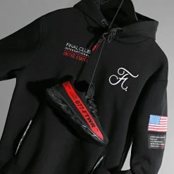 Vente flash 🛒 Sweat Capuche Capsule USA Avec Patchs Et Broderie 365 Noir de Final Club 💯 -Final Club Soldes final club 223057 FINAL 365 20210310T120508 06