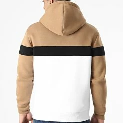 Offres ⭐ Sweat Capuche Tricolore Avec Broderie 443 Blanc Noir Camel de Final Club 👏 -Final Club Soldes final club 236898 FINAL 443 20201210T152728 04