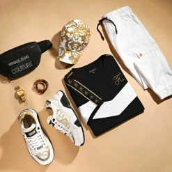 Acheter 🎉 Tee 👕 Shirt Retro Bicolore Gold Edition 482 Noir Blanc de Final Club 💯 -Final Club Soldes final club 246272 FINAL 482 20210512T095147 82