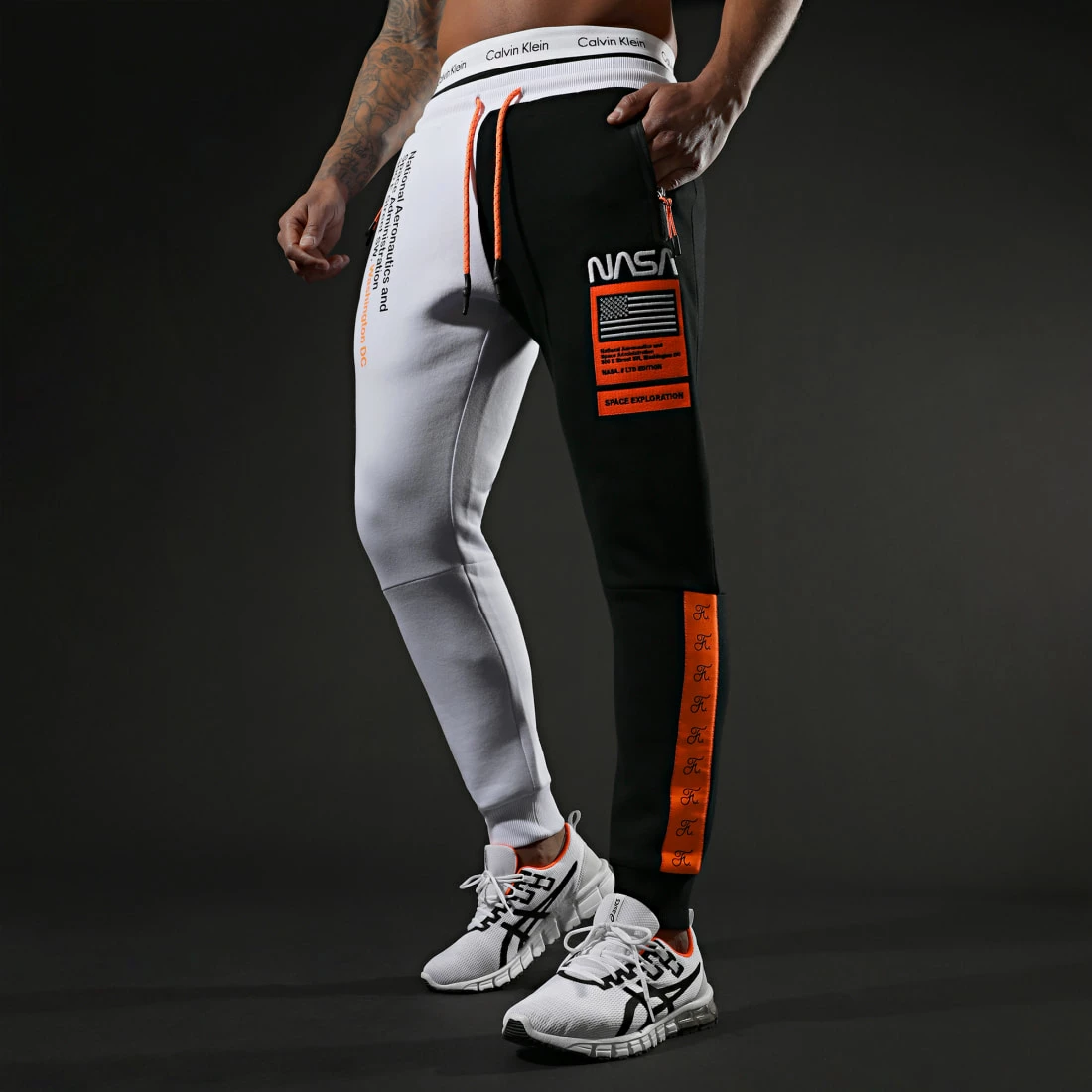 Coupon 🔔 Pantalon Jogging Half Limited Edition Noir Blanc Détails Orange Fluo de Final Club 🥰 7 Coupon 🔔 Pantalon Jogging Half Limited Edition Noir Blanc Détails Orange Fluo de Final Club 🥰 – Image 5