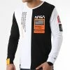 Meilleure vente ⌛ Tee 👕 Shirt Manches Longues Nasa Half Limited Edition Noir Blanc Détails Orange Fluo de Final Club 😉 -Final Club Soldes final club 249674 FINAL 567 20210319T083919 01