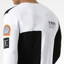 Meilleure vente ⌛ Tee 👕 Shirt Manches Longues Nasa Half Limited Edition Noir Blanc Détails Orange Fluo de Final Club 😉 -Final Club Soldes final club 249674 FINAL 567 20210319T152509 04