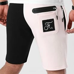 Acheter 👏 Short Jogging Half Colors Limited Edition 572 Noir Rose Pale de Final Club 🧨 -Final Club Soldes final club 251975 FINAL 572 20210409T152400 05