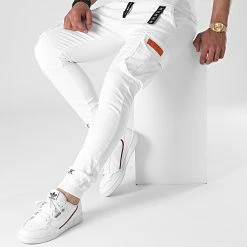 Sortie 🎁 Pantalon Cargo 537 Blanc de Final Club ⌛ -Final Club Soldes final club 255121 FINAL 537 20210423T151120 03