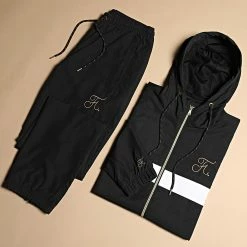 Tout neuf 😀 Ensemble De Survêtement Gold Label Avec Bandes Et Broderie 459 Noir de Final Club 👏 -Final Club Soldes final club 258947 FINAL 459 20211124T120400 06