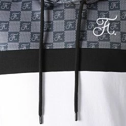 Meilleur prix ⌛ Ensemble de Survetement Damier Tricolore Avec Broderie 590 Blanc Gris Noir de Final Club ✨ -Final Club Soldes final club 260061 FINAL 590 20210528T155227 03