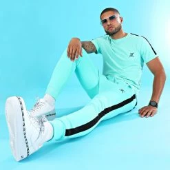 Promo ✔️ Tee 👕 Shirt Oversize Premium A Bande 617 Bleu Pastel de Final Club 🎉 -Final Club Soldes final club 263260 FINAL 617 20210617T083055 06