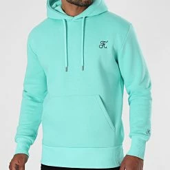 Sortie 🌟 Sweat Capuche Premium Avec Broderie 625 Bleu Pastel de Final Club 🔔