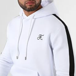 Bon marché ✔️ Sweat Capuche Premium Avec Bande 626 Blanc de Final Club 🔔 -Final Club Soldes final club 263274 FINAL 626 20210615T080948 02