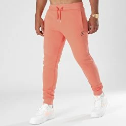 Budget 😉 Pantalon Jogging Premium Avec Broderie 656 Orange Pastel de Final Club 🤩