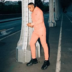 Budget 😉 Pantalon Jogging Premium Avec Broderie 656 Orange Pastel de Final Club 🤩 -Final Club Soldes final club 263343 FINAL 656 20210825T085039 06