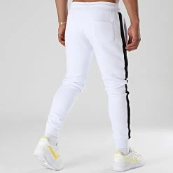 Promo 💯 Pantalon Jogging Premium A Bande 658 Blanc de Final Club ✔️ -Final Club Soldes final club 263346 FINAL 658 20210615T121127 04