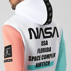 Meilleure vente 😀 Sweat Capuche Nasa Space Limited Edition Pastel 705 Blanc de Final Club 👍 -Final Club Soldes final club 266450 FINAL 705 20210616T150746 04
