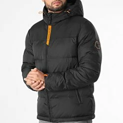 Remise 😉 Doudoune Capuche Premium Puffer Jacket Noir Orange de Final Club ❤️ -Final Club Soldes final club 269501 FAB FINAL 1150510 0001 20211112T150657 03