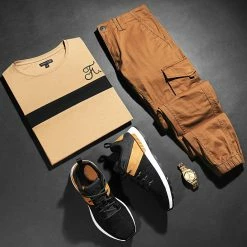 Meilleur prix 🌟 Tee 👚 Shirt Manches Longues Bicolore Avec Broderie 781 Camel Noir de Final Club 💯 -Final Club Soldes final club 275851 FINAL 781 20210915T091320 03