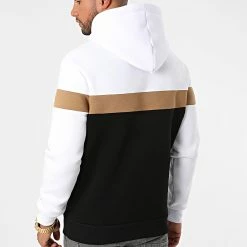 Offres 🧨 Sweat Capuche Tricolore Avec Broderie 444 Blanc Camel Noir de Final Club 👍 -Final Club Soldes final club 281600 FINAL 444 20211006T102815 04