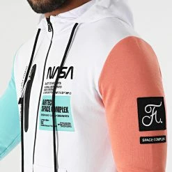 Vente flash 🛒 Sweat Zippé Capuche Nasa Space Limited Edition Pastel 829 Blanc de Final Club ❤️ -Final Club Soldes final club 288100 FINAL 829 20220112T093250 04