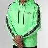 Sortie ⭐ Sweat Capuche Premium A Bandes 727 Vert Fluo de Final Club ✨ -Final Club Soldes final club 291126 FINAL 727 20220121T153704 01