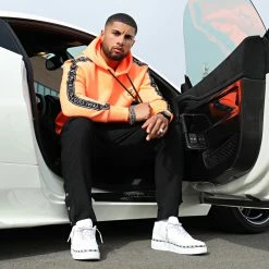 Meilleure affaire ⌛ Sweat Capuche Premium A Bandes 728 Orange Fluo de Final Club ❤️ -Final Club Soldes final club 291128 FINAL 728 20220412T084943 06