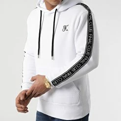 Acheter 👍 Sweat Capuche Premium A Bandes 832 Blanc de Final Club 🔔