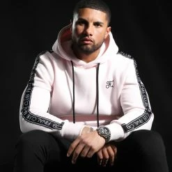 Meilleure affaire 😀 Sweat Capuche Premium A Bandes 833 Rose Pale de Final Club ✨ -Final Club Soldes final club 291237 FINAL 833 20220204T090112 03