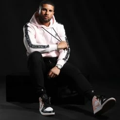 Meilleure affaire 😀 Sweat Capuche Premium A Bandes 833 Rose Pale de Final Club ✨ -Final Club Soldes final club 291237 FINAL 833 20220204T090113 04