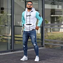 De gros 🧨 Sweat Capuche NASA Final Edition 846 Blanc Bleu Pastel de Final Club 😍 -Final Club Soldes final club 292340 FINAL 846 20220511T101847 06