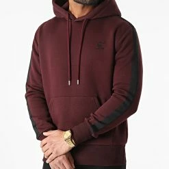 Top 10 👏 Sweat Capuche Premium Avec Bande 859 Bordeaux de Final Club 💯