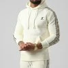 Remise 💯 Sweat Capuche Couture Edition Avec Bande Brodée 755 Blanc Creme de Final Club 🤩 -Final Club Soldes final club 295752 FINAL 755B 20220406T090922 01