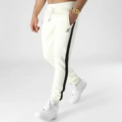 Remise 👍 Pantalon Jogging Premium A Bandes 907B Natural de Final Club ⭐ -Final Club Soldes final club 301260 FINAL 907B 20220317T075755 03
