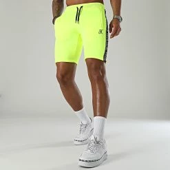 Meilleure vente ✔️ Short Jogging Premium A Bandes 888 Jaune Fluo de Final Club ✔️ -Final Club Soldes final club 301636 FINAL 888 20220412T154958 03