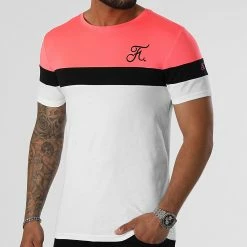 Promo 👍 Tee 👕 Shirt Tricolore Avec Broderie 950 Rose Fluo Noir Blanc de Final Club ✨ 7 Promo 👍 Tee 👕 Shirt Tricolore Avec Broderie 950 Rose Fluo Noir Blanc de Final Club ✨ -Final Club Soldes final club 305548 FINAL 950 20220503T153656 01