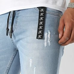 Budget 🛒 Jean Slim Fit Avec Destroy 953 Bleu Denim Wash de Final Club ✨ -Final Club Soldes final club 312961 FINAL 953 20220513T145144 02