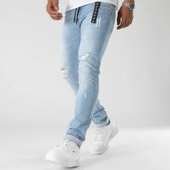Budget 🛒 Jean Slim Fit Avec Destroy 953 Bleu Denim Wash de Final Club ✨ -Final Club Soldes final club 312961 FINAL 953 20220513T145148 05