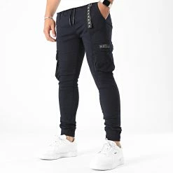 Sortie 🔔 Pantalon Cargo 869 Bleu Marine de Final Club 🧨