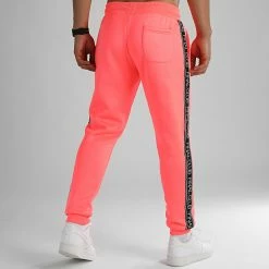 Bon marché ✔️ Pantalon Jogging A Bandes et Broderie 1000 Rose Fluo de Final Club 🌟 -Final Club Soldes final club 317671 FINAL 1000 20220721T153013 05