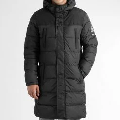 Coupon 🔥 Doudoune Longue Capuche Dark Interstellar 0017 Noir de Final Club 🧨