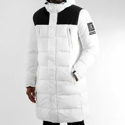 Meilleure affaire 👍 Doudoune Longue Capuche Dark Interstellar 0018 Blanc de Final Club 😍