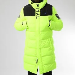 Nouveau 🥰 Doudoune Longue Chauffante Comme Des Loups X Final Club Dark Interstellar Limited Jaune Fluo 👏 -Final Club Soldes final club 318095 1150510 0020 20221018T154850 01
