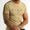Vente flash ✔️ Tee 👕 Shirt A Bandes Logo Premium Fit 1006 Beige de Final Club 🔥 -Final Club Soldes final club 319554 FINAL 1006 20220914T111255 03