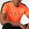 Meilleur prix 🥰 Tee 👕 Shirt A Bandes Logo Premium Fit 1009 Orange Fluo de Final Club ❤️ -Final Club Soldes final club 319647 FINAL 1009 20220805T150746 01