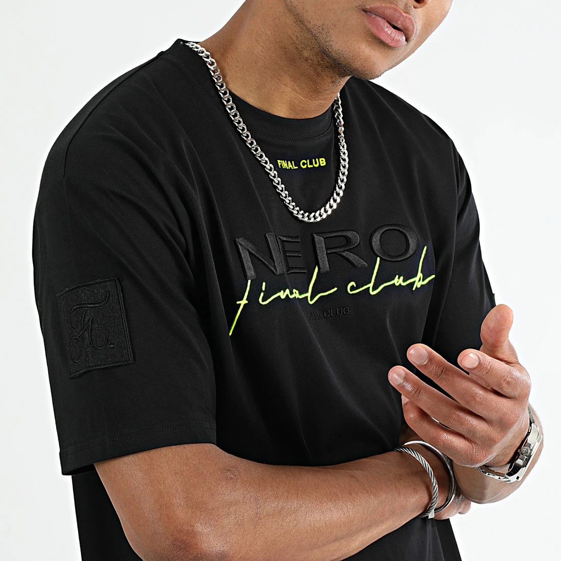 Meilleur prix ⌛ Tee 👚 Shirt Oversize Large NERO 1st Drop Limited Carbon Black de NERO x Final Club ✔️ 4 Meilleur prix ⌛ Tee 👚 Shirt Oversize Large NERO 1st Drop Limited Carbon Black de NERO x Final Club ✔️ – Image 2