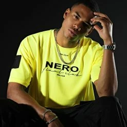 Nouveau 😀 Tee 👕 Shirt Oversize Large NERO 1st Drop Limited Fast Yellow de NERO x Final Club 😀 -Final Club Soldes final club 321386 FINAL 989 20220624T143347 06