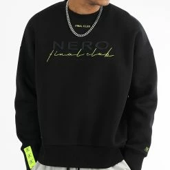 Remise 💯 Sweat Crewneck Large NERO 1st Drop Limited Carbon Black de NERO x Final Club 🤩