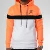 Vente flash 🔥 Sweat Capuche Tricolore Avec Broderie 1027 Blanc Orange Fluo de Final Club 🔥 -Final Club Soldes final club 325428 FINAL 1027 20220920T154656 01