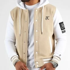 De gros ✨ Veste Teddy A Capuche 1055 Beige Blanc de Final Club 🔔 -Final Club Soldes final club 331171 FINAL 1055 20221028T153713 03